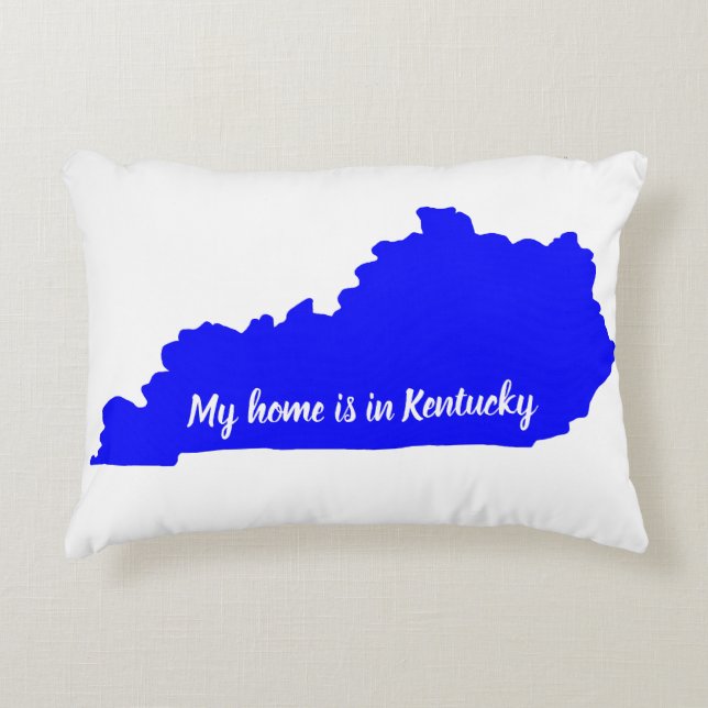 Staat van Kentucky Home Accent Kussen (Voorkant)