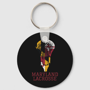 Staat van Maryland vlag Lacrosse Team Player LAX C Sleutelhanger