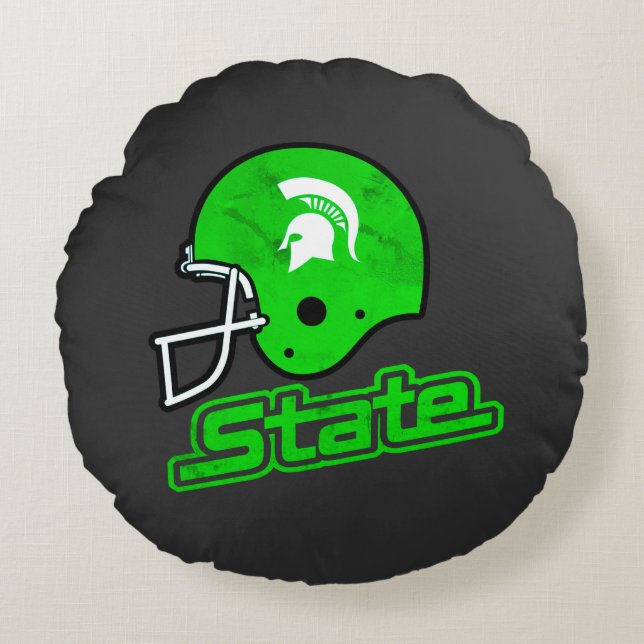 Staat van Michigan voor en achter anders Rond Kussen (Voorkant)