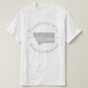 Staat van Montana GEPERSONALISEERDE T-shirt