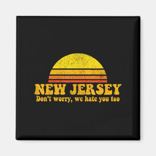 Staat Van New Jersey Grappige Vintage Slogan Retro Magneet