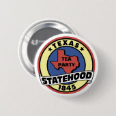STAAT VAN TEA PARTIJ RONDE BUTTON 5,7 CM (Voorkant /achterkant)