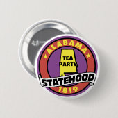 STAAT VAN TEA PARTIJ RONDE BUTTON 5,7 CM (Voorkant /achterkant)