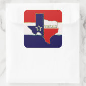 STAAT VAN TEXAS VIERKANTE STICKER (Tas)