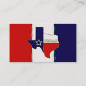 STAAT VAN TEXAS VISITEKAARTJE (Achterkant)