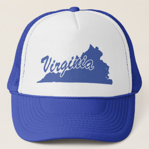 Staat Van Virginia Vorm Trucker Hoed Pet