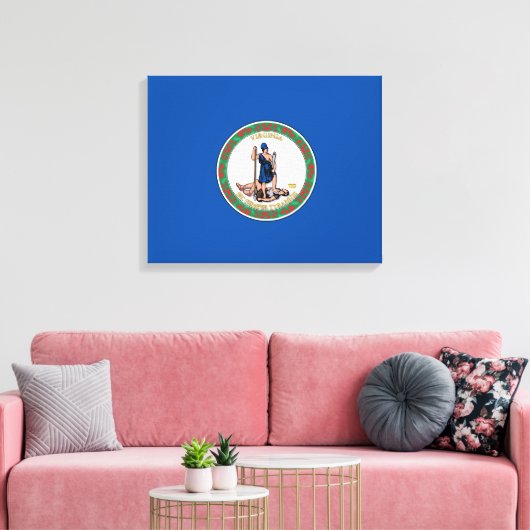 Staat Virginia Canvas Afdruk (Insitu (Woonkamer))