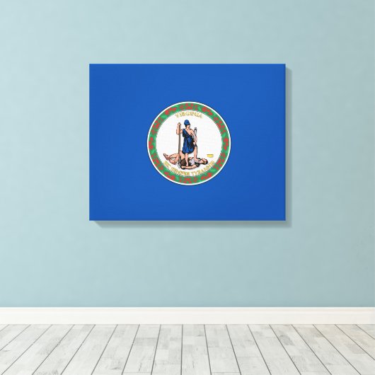 Staat Virginia Canvas Afdruk (Insitu (Houten vloer))