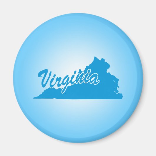 Staat Virginia Magnet Magneet (Voorkant)