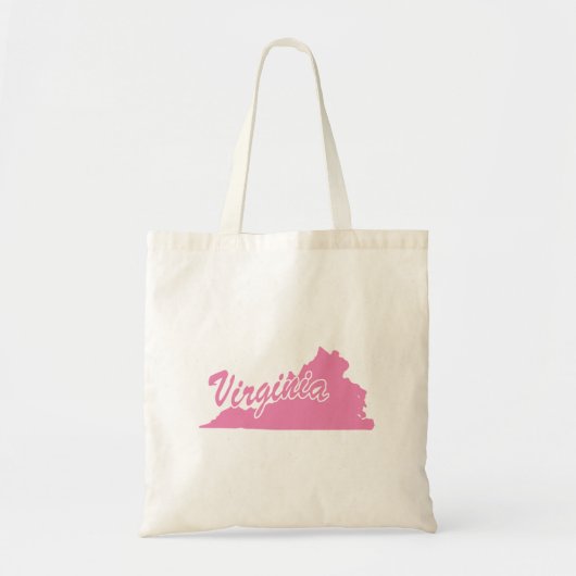 staat Virginia Shape Canvas tas (Voorkant)