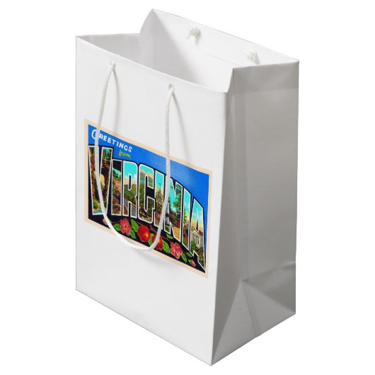 Staat Virginia VA  groot Briefkaart Medium Cadeauzakje (Voorkant Gekanteld)