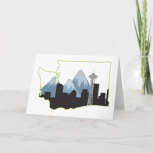 Staat Washington Kaart