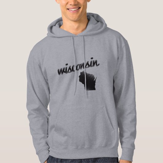 Staat Wisconsin Hoodie (Voorkant)
