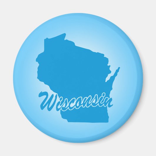 Staat Wisconsin Magnet Magneet (Voorkant)