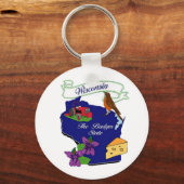 Staat Wisconsin Sleutelhanger (Voorkant)