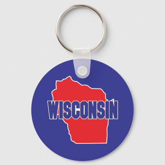 Staat Wisconsin Sleutelhanger (Voorkant)