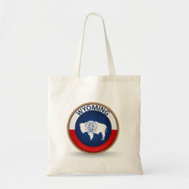 Staat Wyoming Flag Seal Canvas tas