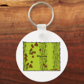 Staat Wyoming Sleutelhanger (Voorkant)