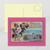  staatsbloem Arkansas, gedicht Briefkaart (Voorkant / Achterkant)