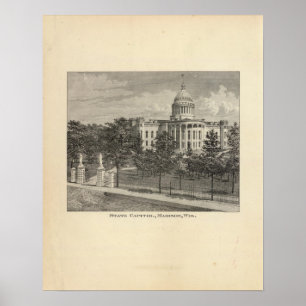 Staatscapitol, Madison, Wis Poster