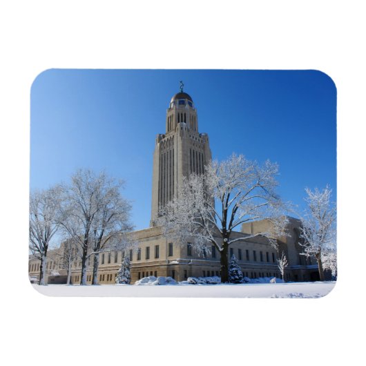 Staatscapitol Nebraska Magneet (Horizontaal)