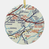 Staatscollege PA Keramisch Ornament (Voorkant)