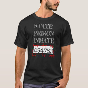 Staatsgevangenis gevangene t-shirt