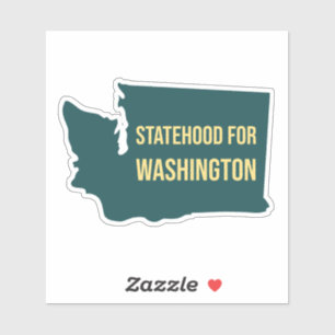 Staatsheid voor Washington Retro Minimalistische G Sticker
