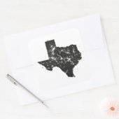  staatskaart Silhouet van Texas Stickers (Envelop)