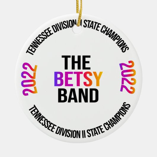 Staatskampioenschap Betsy Band Keramisch Ornament (Voorkant)