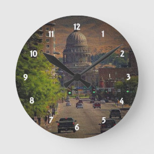 Staatskapitaal in Boise, Idaho Ronde Klok