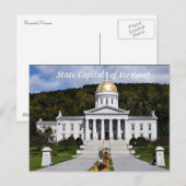 Staatskapitaal Vermont-Briefkaart Briefkaart (Voorkant / Achterkant)