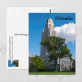 Staatskapitolgebouw Nebraska Briefkaart (Voorkant / Achterkant)