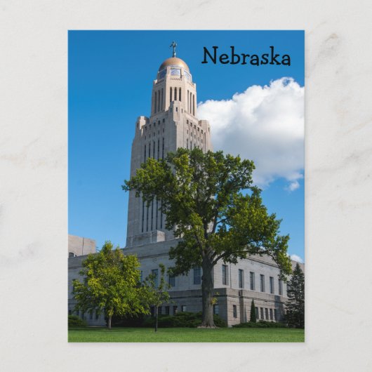 Staatskapitolgebouw Nebraska Briefkaart (Voorkant)