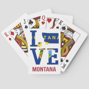 Staatsliefde van Montana Pokerkaarten