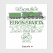 Staatspad Elroy-Sparta (RT2) Sticker (Vel)