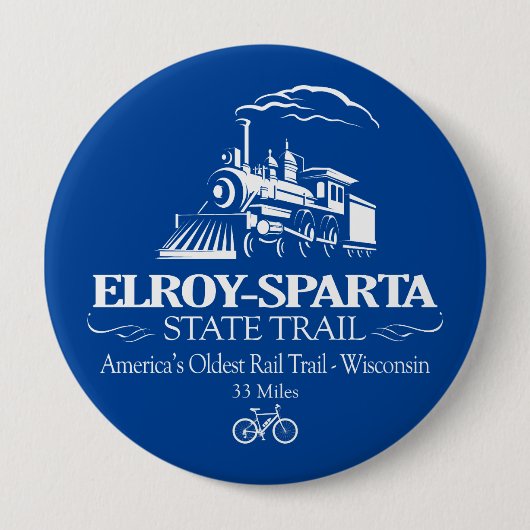 Staatspad Elroy-Sparta (RT) Ronde Button 4,0 Cm (Voorkant)