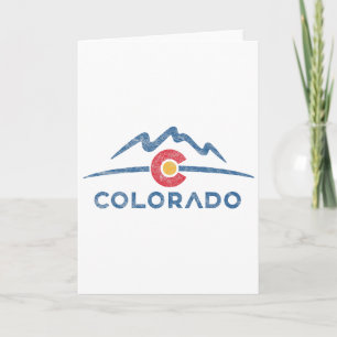 Staatsvlag Colorado Rocky Mountains Skien Aspen V Kaart
