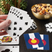 Staatsvlag van Colorado Pokerkaarten (Insitu)