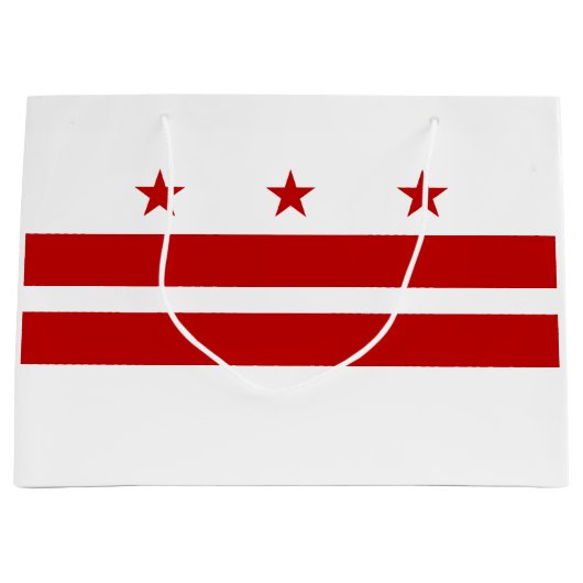 Staatsvlag van Washington DC Groot Cadeauzakje (Voorkant)
