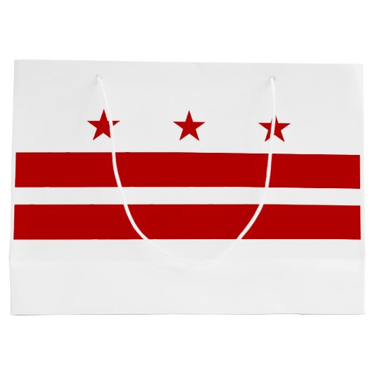 Staatsvlag van Washington DC Groot Cadeauzakje (Achterkant)