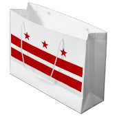 Staatsvlag van Washington DC Groot Cadeauzakje (Voorkant Gekanteld)