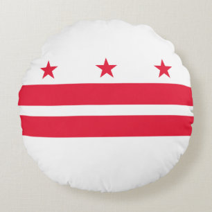 Staatsvlag van Washington DC Rond Kussen