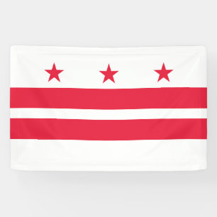 Staatsvlag van Washington DC Spandoek