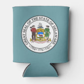 Staatszegel van Delaware Blikjeskoeler (Voorkant)