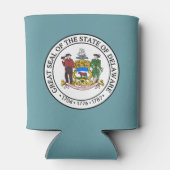 Staatszegel van Delaware Blikjeskoeler (Achterkant)