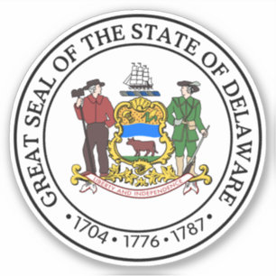 Staatszegel van Delaware Sticker