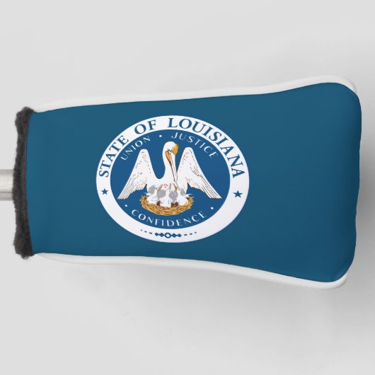 Staatszegel van Louisiana Golfheadcover (Voorkant)