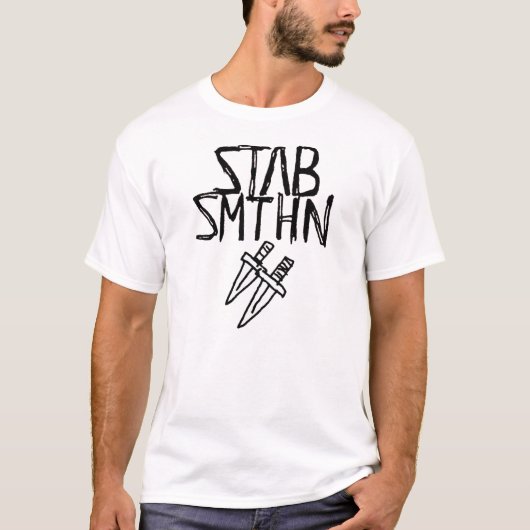 STAB SMTHN T-SHIRT (Voorkant)
