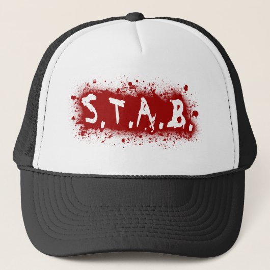 STAB Splatter Trucker Hat Pet (Voorkant)